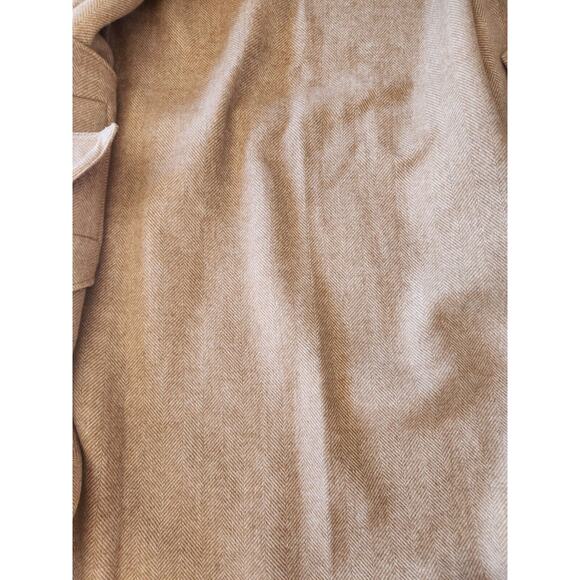 NWT Veronica Beard Women's Roberta OverSize Wrap Coat Size S Camel/Ivory #2N438 - Picture 14 of 16